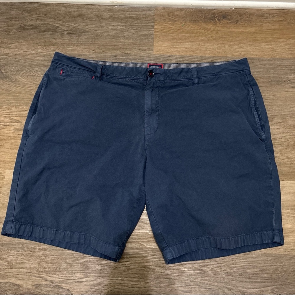UNTUCKit Shorts Men’s 44 Blue Golf Casual Flat Front Chino Bottoms 9.5” Inseam